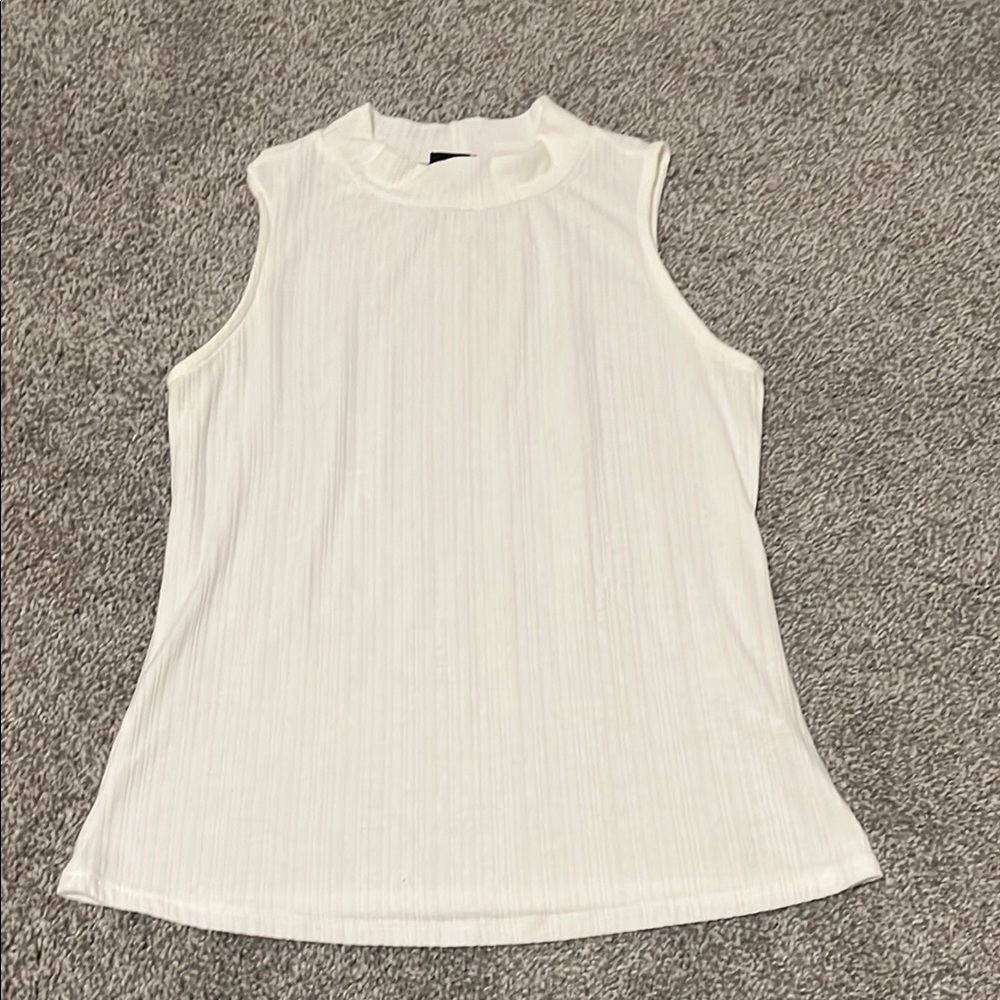 Elegant White Sleeveless Top
